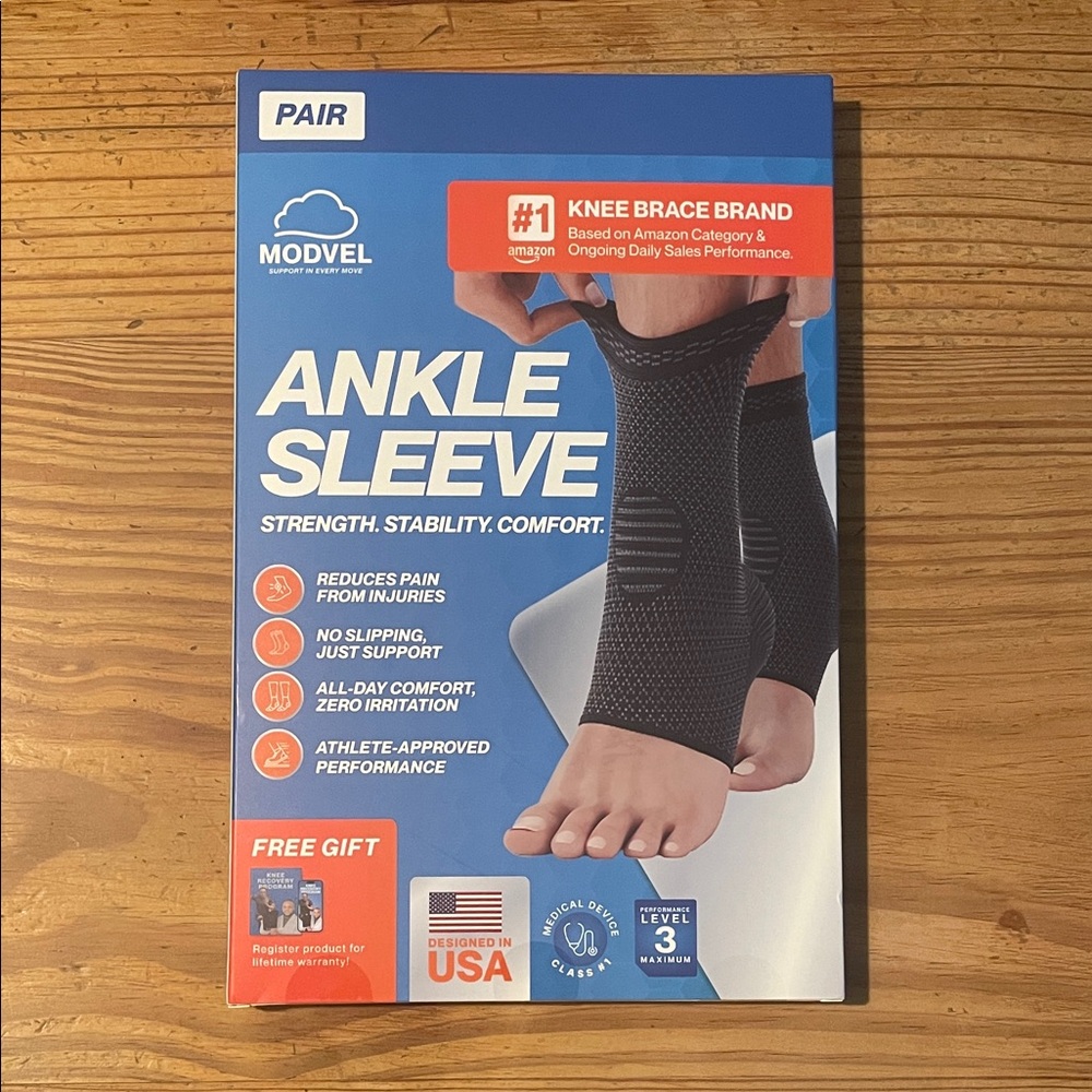 BRAND NEW Black Ankle Sleeves size M set of 2